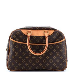 Very Good Louis Vuitton Deauville Monogram Handbag Brown